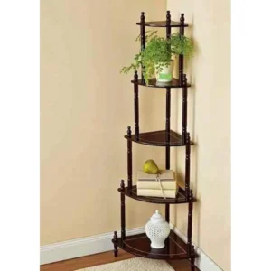 Corner Display Shelf Rack - 5-Tier Foldable Decorative Furniture for DIY Spaces