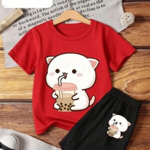 Cotton Baby T-Shirt and Pant Set - Soft, Stylish Outfit for Infants