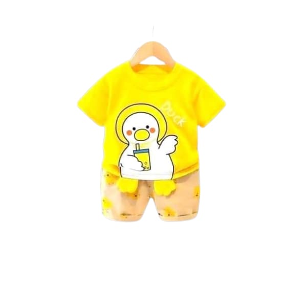 Cotton Baby T-Shirt and Pants Set – Stylish Infant Outfit for Comfort % Cotton Baby T-Shirt and Pants Set – Stylish Infant Outfit for Comfort