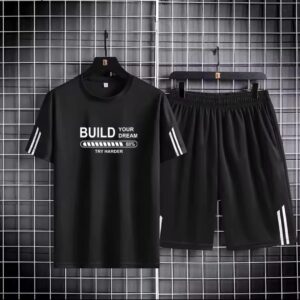 Cotton Blend T-Shirt and Shorts Set for Comfortable Everyday Wear
