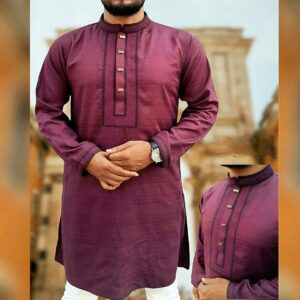 Cotton Embroidered Panjabi Shirt for Men - Elegant & Comfortable Wear