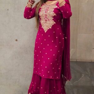 Cotton Garara Set - Elegant Three-Piece Outfit for Stylish Comfort