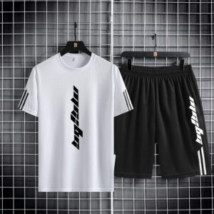 Cotton Mash T-Shirt and Shorts Set for Comfortable Casual Wear