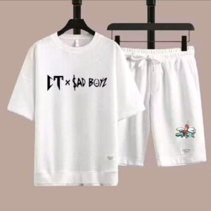 Cotton Mash T-Shirt and Shorts Set for Comfortable Casual Wear