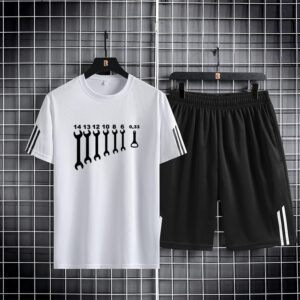 Cotton Mash T-Shirt and Shorts Set for Comfortable Everyday Wear