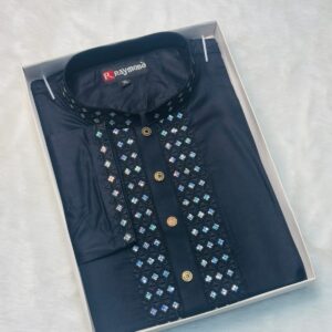 Cotton Panjabi for Men – Elegant Sequence Design Ethnic Wear