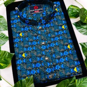 Cotton Printed Panjabi - Stylish Traditional Wear for Men