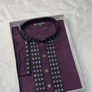 Cotton Sequence Panjabi for Men - Elegant Traditional Wear
