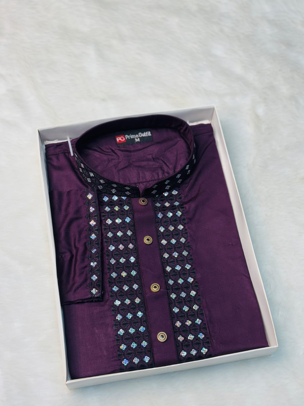 Cotton Sequence Panjabi for Men - Elegant Traditional Wear % Cotton Sequence Panjabi for Men - Elegant Traditional Wear