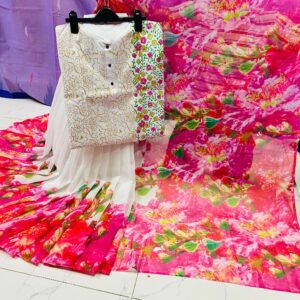 Couples Ethnic Wear: Panjabi Set with Blouse Piece for Stylish Coordinated Look