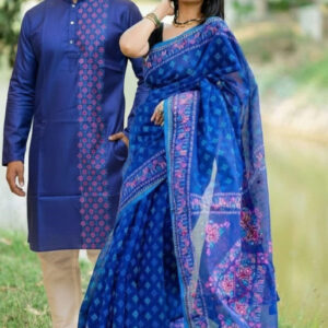 Couples' Matching Sharees – Elegant Traditions for Modern Love