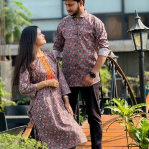 Couple's Premium Three-Piece Matching Shirt Set for Stylish Coordinated Looks