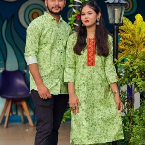 Couple's Premium Three-Piece Shirt Set for Stylish Matching Outfits