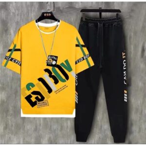 Cozy Mash Fabric T-Shirt and Full Pant Set for Ultimate Comfort