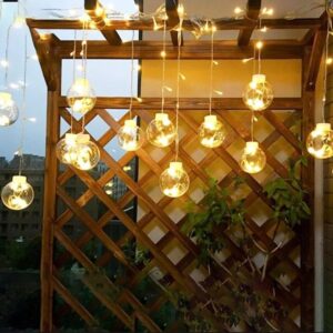 Curtain Fairy Lights with 12 Wish Balls – 16 Feet LED String Decoration