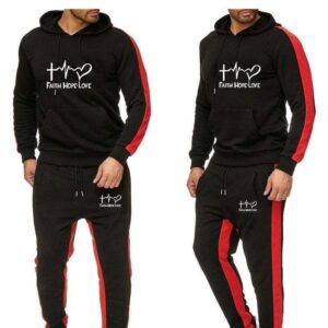 CVC Cotton Hoodie and Trouser Set for Comfortable Everyday Wear