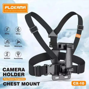 CX-10 Chest Strap Mount for Action Cameras - Adjustable, Durable Design