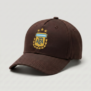 Dark Coffee Argentina AFA Supporter Cap with 3 Stars - Premium Quality