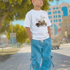 Denim Pants and T-Shirt Set for Boys - Stylish Casual Outfit