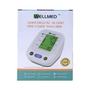 Digital Blood Pressure Monitor - Wellmed Arm Cuff for Accurate Readings