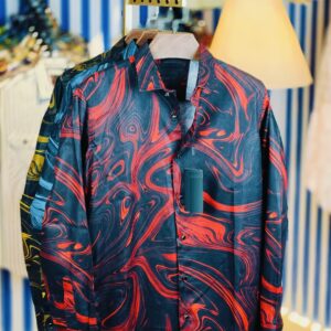Digital Dubi Cotton Long-Sleeve Shirt