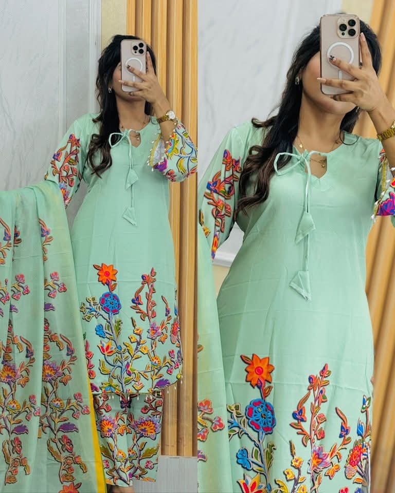 Digital Print 3-Piece Set - Stylish and Versatile Outfit % Digital Print 3-Piece Set - Stylish and Versatile Home Decor