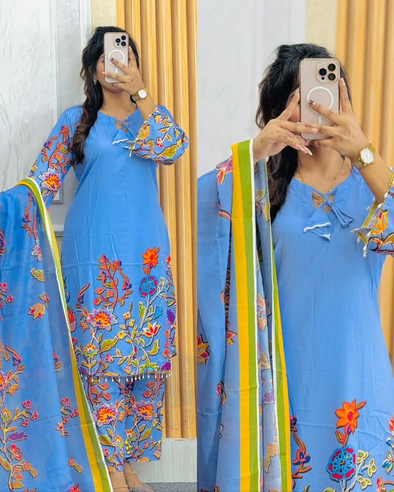 Digital Print 3-Piece Set - Stylish and Versatile Outfit % Digital Print 3-Piece Set - Stylish and Versatile Home Decor