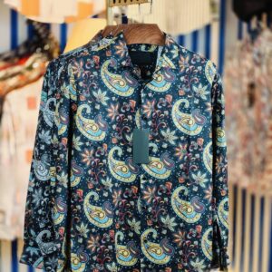 Digital Print Dobby Cotton Full‑Sleeve Shirt