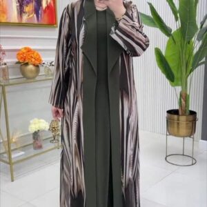 Digital Print Koti Kaftan - Stylish and Elegant Women's Outerwear
