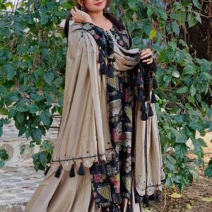 Digital Print Three-Piece Set – Stylish & Versatile Outfit for Any Occasion