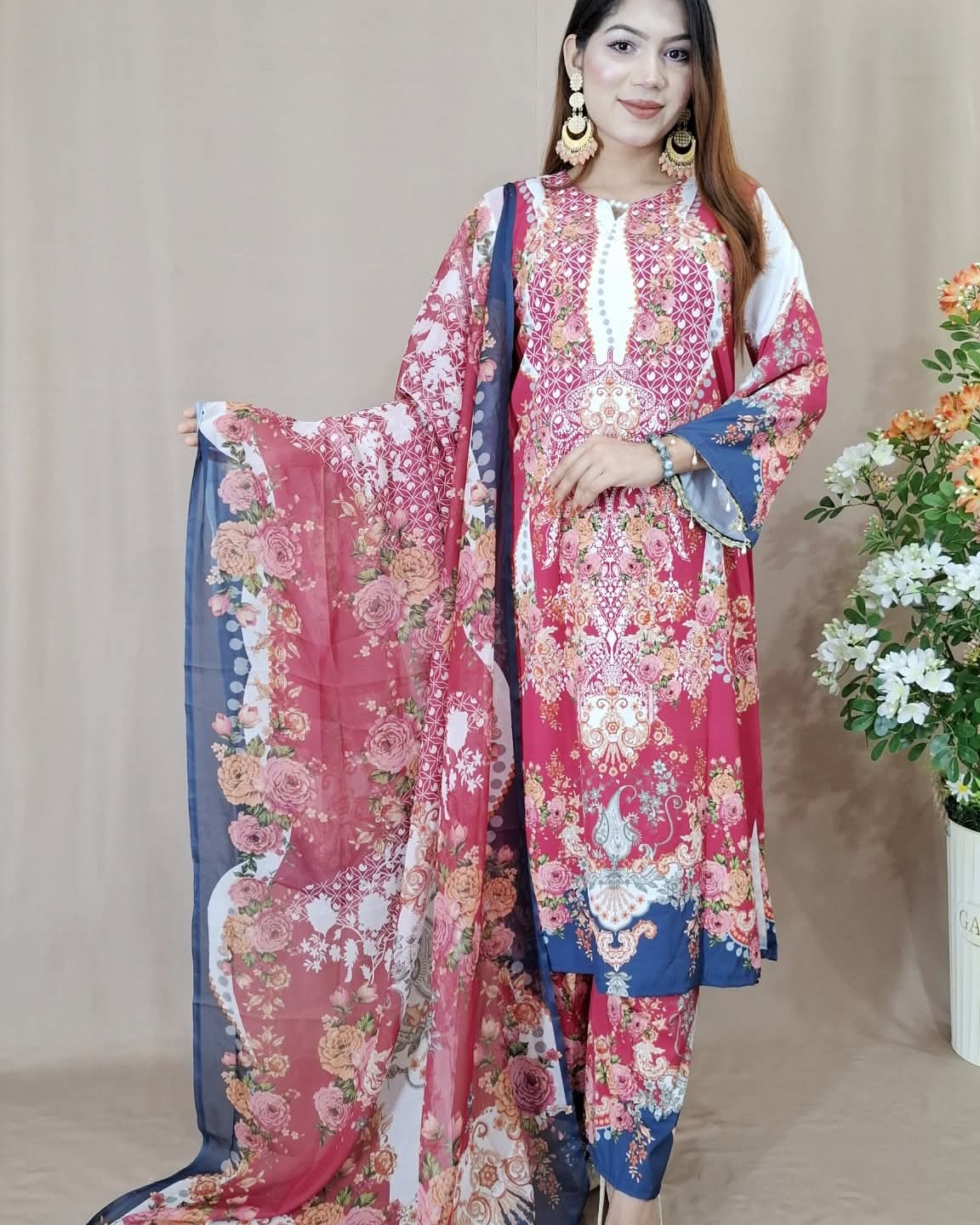 Digital Printed 3-Piece Set - Stylish Collection % Digital Printed 3-Piece Set - Stylish Home Décor Collection