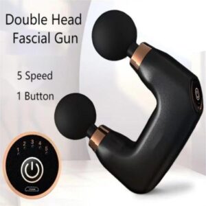 Double-Ended Fascia Massage Gun for Deep Tissue Relief and Recovery
