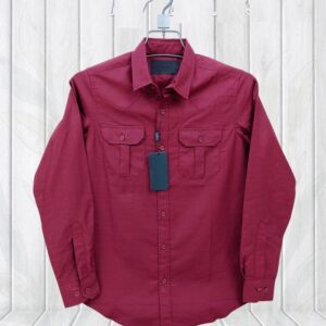 Double Pocket Premium Lap Seam Shirt for Effortless Style