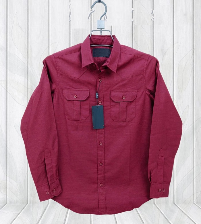 Double Pocket Premium Lap Seam Shirt for Effortless Style % Double Pocket Premium Lap Seam Shirt for Effortless Style