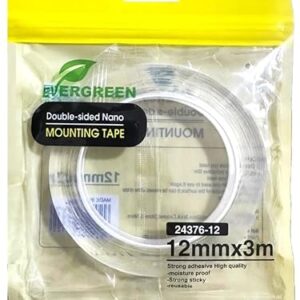 Double-Sided Transparent Nano Tape - Reusable Waterproof Adhesive, 3m x 30mm