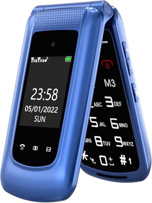 Dual Display Folding Mobile Phone - T-Source T203 in Blue Color