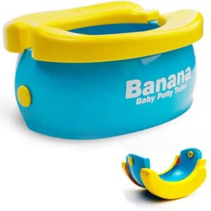 Dual-Function Banana Shaped Baby Toilet Trainer for Easy Potty Training