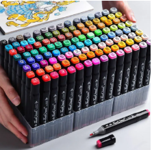 Dual-Headed Alcohol-Based Art Markers Set for Artists - 30 Premium Pens
