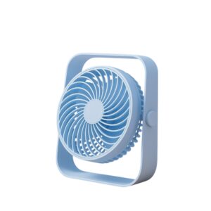 Dual-Layer Circulating Desk Fan in Blue - RTAKO D06 Model