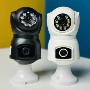 Dual Lens PTZ IP Camera - V380 E9 Smart Security Bulb for Home Monitoring