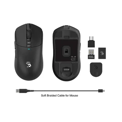 Dual Mode Black Gaming Mouse - A4TECH Bloody R72 for Ultimate Precision % Dual Mode Black Gaming Mouse - A4TECH Bloody R72 for Ultimate Precision