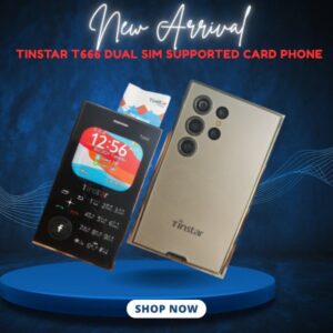 Dual SIM Card Phone - Tinstar T666 in Elegant Gold Finish