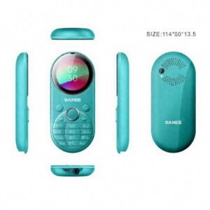 Dual SIM Stylish Button Phone in Blue - Sanee S113 Premium Design