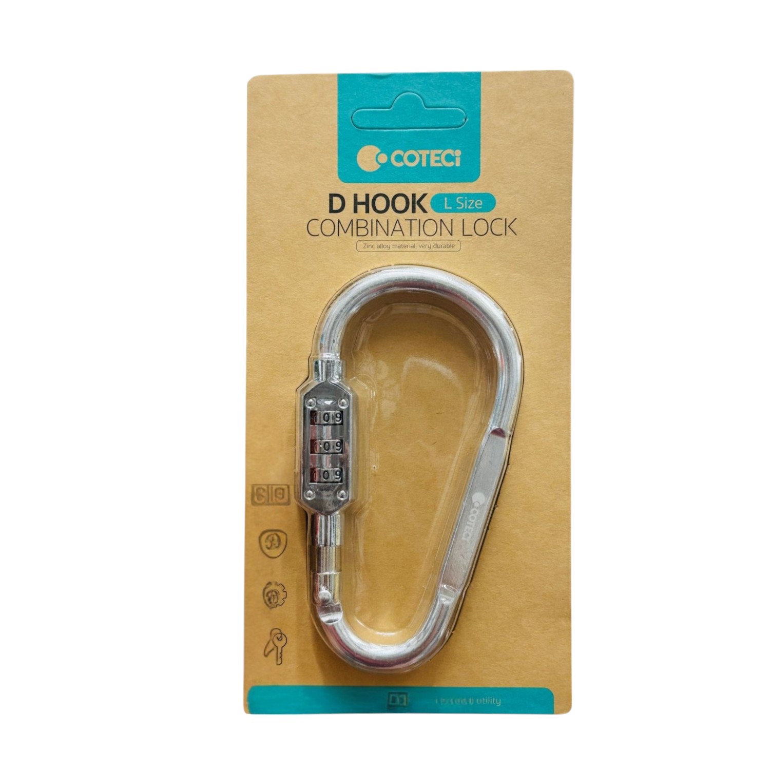 Durable D-Shaped Combination Lock for Secure Storage - Large Size % Durable D-Shaped Combination Lock for Secure Storage - Large Size