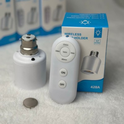 E27 Smart Lamp Holder with Remote Control and Auto Timer Function % E27 Smart Lamp Holder with Remote Control and Auto Timer Function