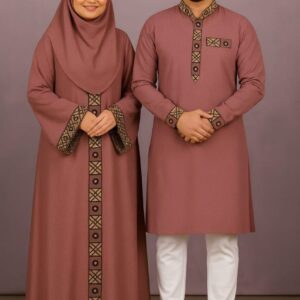Eid Celebration Couple Panjabi and Borka Set for Stylish Festivities