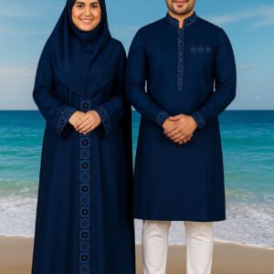 Eid Celebration Couple Panjabi and Borka Set – Stylish Traditional Attire