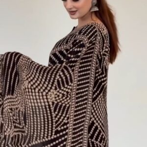 Eid Celebration Digital Print Three-Piece Outfit for Elegant Style
