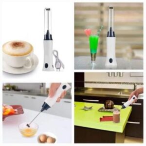 Electric Hand Mixer - Rechargeable Egg Beater and Coffee Whisk for Easy Mixing