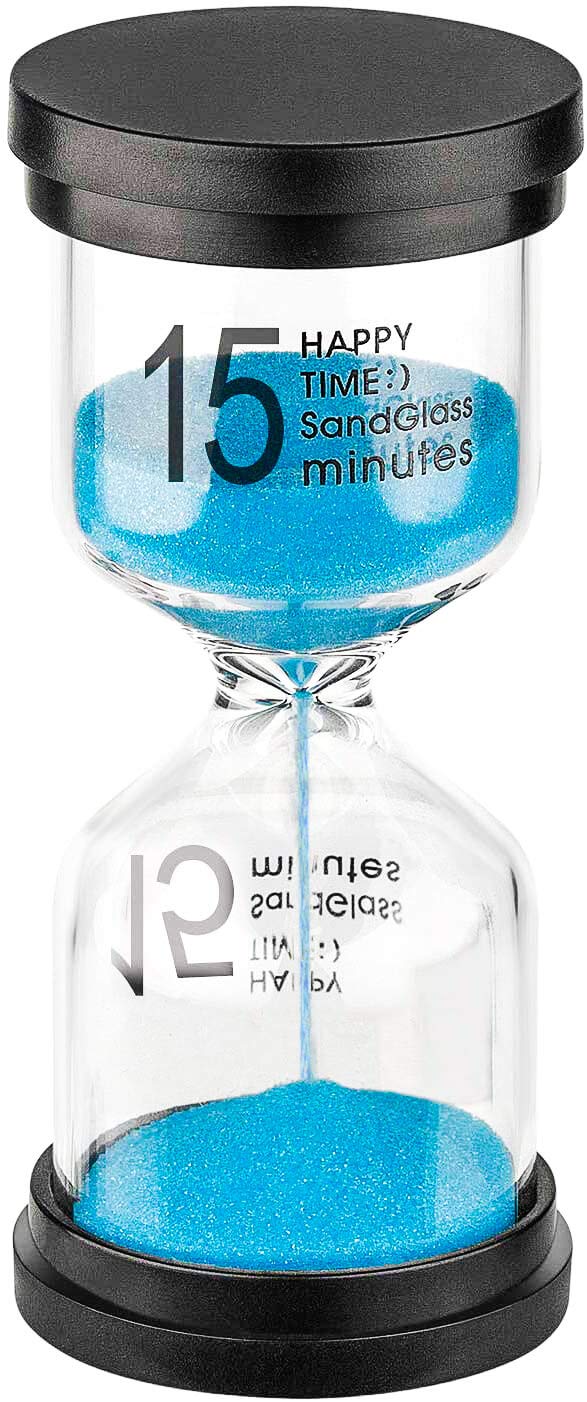 Elegant 15-Minute Hourglass Timer - Stylish Home Decor & Gift Idea % Elegant 15-Minute Hourglass Timer - Stylish Home Decor & Gift Idea